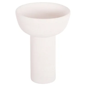 ΕΠΙΤΡΑΠΕΖΙΟ ΚΕΡΑΜΙΚΟ ΔΙΑΚΟΣΜΗΤΙΚΟ ELENDIL HM4602.01 ΥΠΟΛΕΥΚΟ ΚΡΥΣΤΑΛΛΙΚΟ Φ23x32Υ εκ.