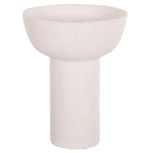 ΕΠΙΤΡΑΠΕΖΙΟ ΚΕΡΑΜΙΚΟ ΔΙΑΚΟΣΜΗΤΙΚΟ ELENDIL HM4603.01 ΥΠΟΛΕΥΚΟ ΚΡΥΣΤΑΛΛΙΚΟ Φ20x26,5Υεκ