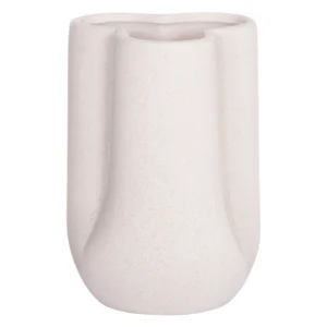 ΕΠΙΤΡΑΠΕΖΙΟ ΚΕΡΑΜΙΚΟ ΔΙΑΚΟΣΜΗΤΙΚΟ GLAΖΕ HM4613.01 ΚΡΥΣΤΑΛΛΙΚΟ ΥΠΟΛΕΥΚΟ Φ16x22Υεκ