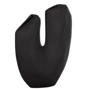 ΕΠΙΤΡΑΠΕΖΙΟ ΚΕΡΑΜΙΚΟ ΔΙΑΚΟΣΜΗΤΙΚΟ ARKEN HM4618.02 ΜΑΥΡΟ ΜΑΤ 29x8x37Υεκ