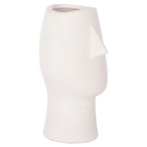 ΕΠΙΤΡΑΠΕΖΙΟ ΚΕΡΑΜΙΚΟ ΔΙΑΚΟΣΜΗΤΙΚΟ HUMANS HM4631 ΥΠΟΛΕΥΚΟ ΚΡΥΣΤΑΛΛΙΚΟ Φ14x25Υεκ