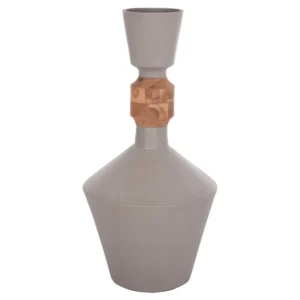 ΔΙΑΚΟΣΜΗΤΙΚΟ ΒΑΖΟ ΔΑΠΕΔΟΥ NEBULA HM4661.03 FIBER CEMENT ΓΚΡΙ--ΞΥΛΟ ΤΕΑΚ Φ60x115Υεκ.