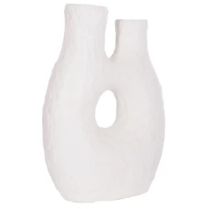 ΕΠΙΤΡΑΠΕΖΙΟ ΔΙΑΚΟΣΜΗΤΙΚΟ ΒΑΖΟ NAMENTIS HM4665.02L ΛΕΥΚΗ ΤΕΡΑΚΟΤΑ--27x13.5x37Υεκ