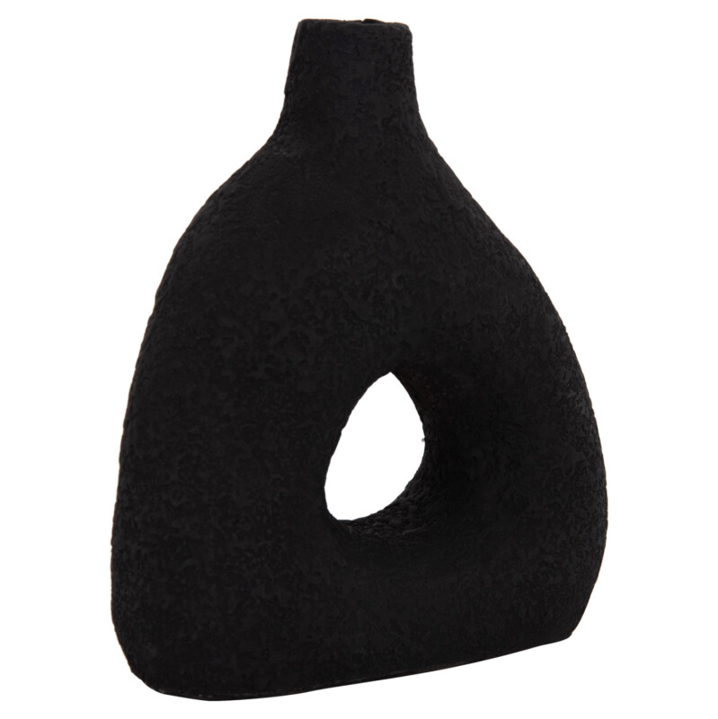 ΕΠΙΤΡΑΠΕΖΙΟ ΔΙΑΚΟΣΜΗΤΙΚΟ ΒΑΖΟ DECANT HM4667.01Μ ΤΕΡΑΚΟΤΑ ΣΕ ΜΑΥΡΟ--17x6.5x20Υεκ.