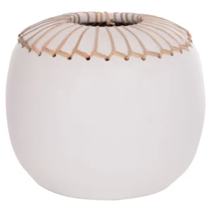 ΕΠΙΤΡΑΠΕΖΙΟ ΔΙΑΚΟΣΜΗΤΙΚΟ ΒΑΖΟ LENNOX HM4675.02L TΕΡΑΚΟΤΑ ΣΕ ΛΕΥΚΟ--Φ22x20Υεκ.