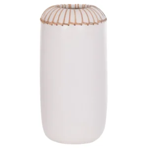 ΕΠΙΤΡΑΠΕΖΙΟ ΔΙΑΚΟΣΜΗΤΙΚΟ ΒΑΖΟ LENNOX HM4675.02S TΕΡΑΚΟΤΑ ΣΕ ΛΕΥΚΟ--Φ18x33Υεκ.