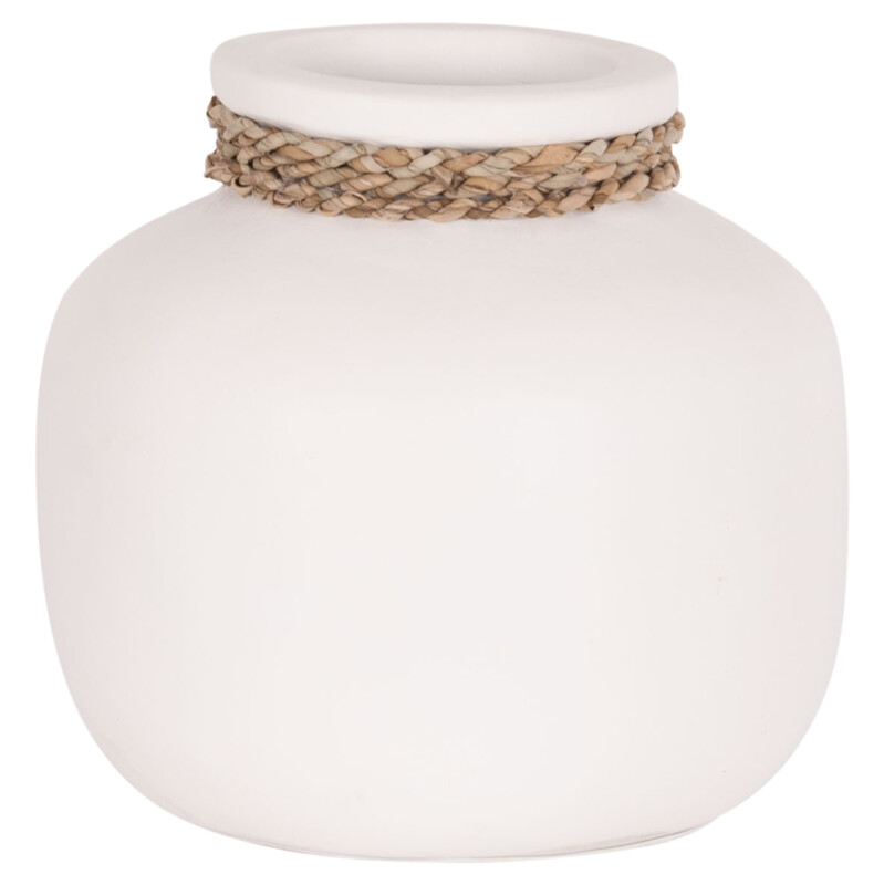 ΕΠΙΤΡΑΠΕΖΙΟ ΔΙΑΚΟΣΜΗΤΙΚΟ ΒΑΖΟ CAMMER HM4687.02S ΤΕΡΑΚΟΤΑ ΣΕ ΛΕΥΚΟ--Φ22x20Υεκ.