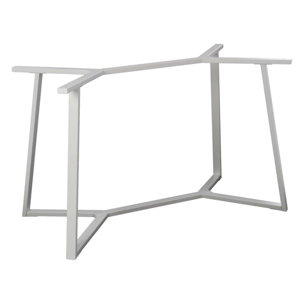 ΒΑΣΗ ΤΡΑΠΕΖΙΟΥ ΛΕΥΚΗ ΜΕΤΑΛΛΙΚΗ HM471.02 112X60X72 εκ. ΒΑΣΗ ΤΡΑΠΕΖΙΟΥ ΛΕΥΚΗ ΜΕΤΑΛΛΙΚΗ HM471.02 111X60X71Υ εκ. - Image 1