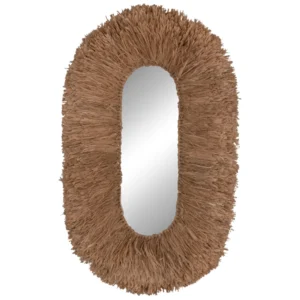 ΚΑΘΡΕΠΤΗΣ ΤΟΙΧΟΥ ΟΒΑΛ HM4711 ΠΛΑΙΣΙΟ ΙΝΕΣ ΣΙΖΑΛ ΣΕ ΧΡΩΜΑ ΦΥΣΙΚΟ 95x60x15(πάχος)εκ.