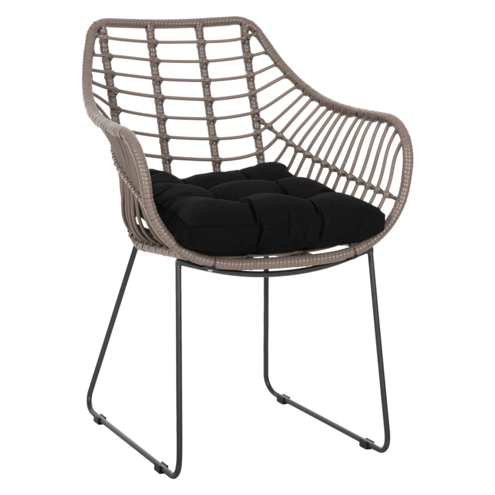 ΠΟΛΥΘΡΟΝΑ ΜΕΤΑΛΛΙΚΗ ΜΕ ΜΑΣΙΦ ΣΚΕΛΕΤΟ ΜΑΥΡΟ ΜΑΤ ΜΕ WICKER ΓΚΡΙ MOKA 60x56x84Υ εκ.HM5300.10 ΠΟΛΥΘΡΟΝΑ ΜΕΤΑΛΛΙΚΗ ΜΕ ΜΑΣΙΦ ΣΚΕΛΕΤΟ ΜΑΥΡΟ ΜΑΤ ΜΕ WICKER ΓΚΡΙ MOKA 60x56x84Υ εκ.HM5300.10 - Image 1