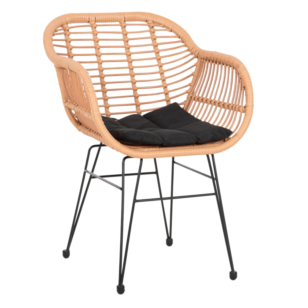 ΠΟΛΥΘΡΟΝΑ ΜΕ ΜΑΞΙΛΑΡΙ ΜΕΤΑΛΛΙΚΗ ALLEGRA HM5450.31 ΜΕ WICKER ΜΠΕΖ 58x59x82Υ ΠΟΛΥΘΡΟΝΑ ΜΕ ΜΑΞΙΛΑΡΙ ΜΕΤΑΛΛΙΚΗ ALLEGRA HM5450.31 ΜΕ WICKER ΜΠΕΖ 58x59x82Υ - Image 1