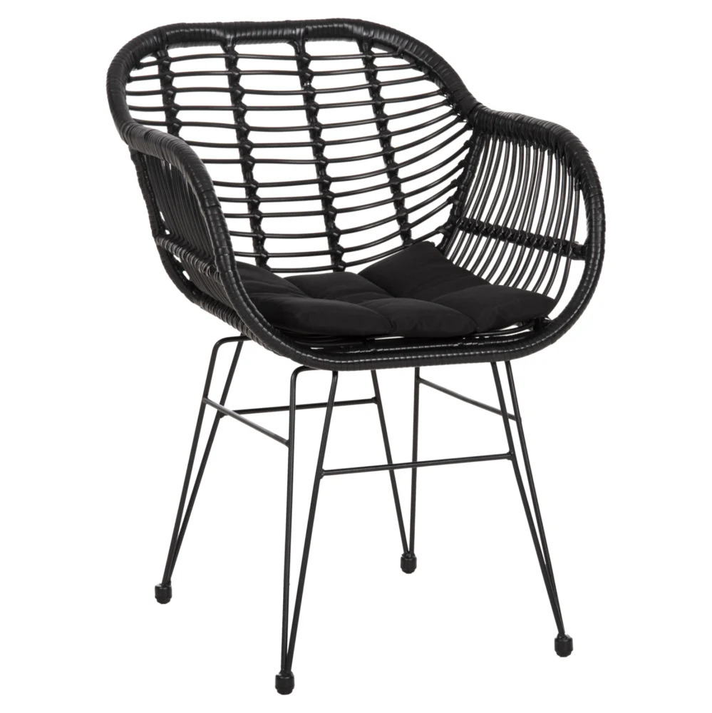 ΠΟΛΥΘΡΟΝΑ ΜΕ ΜΑΞΙΛΑΡΙ ΜΕΤΑΛΛΙΚΗ ALLEGRA HM5450.32 ΜΕ WICKER ΜΑΥΡΟ 58x59x82Υεκ. ΠΟΛΥΘΡΟΝΑ ΜΕ ΜΑΞΙΛΑΡΙ ΜΕΤΑΛΛΙΚΗ ALLEGRA HM5450.32 ΜΕ WICKER ΜΑΥΡΟ 58x59x82Υεκ. - Image 1