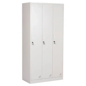 ΜΕΤΑΛΛΙΚΟΣ ΤΡΙΠΛΟΣ ΦΟΡΙΑΜΟΣ ΜΕ ΚΛΕΙΔΑΡΙΕΣ ALTONA HM5634.11 ΓΚΡΙ 90x45x185Υεκ.