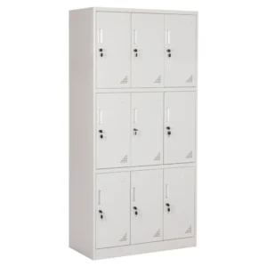 ΦΟΡΙΑΜΟΣ ΜΕΤΑΛΛΙΚΟΣ MALMOE HM5636.11 9 ΝΤΟΥΛΑΠΑΚΙΑ ΜΕ ΚΛΕΙΔΑΡΙΕΣ-ΓΚΡΙ 90x45x185Υεκ.