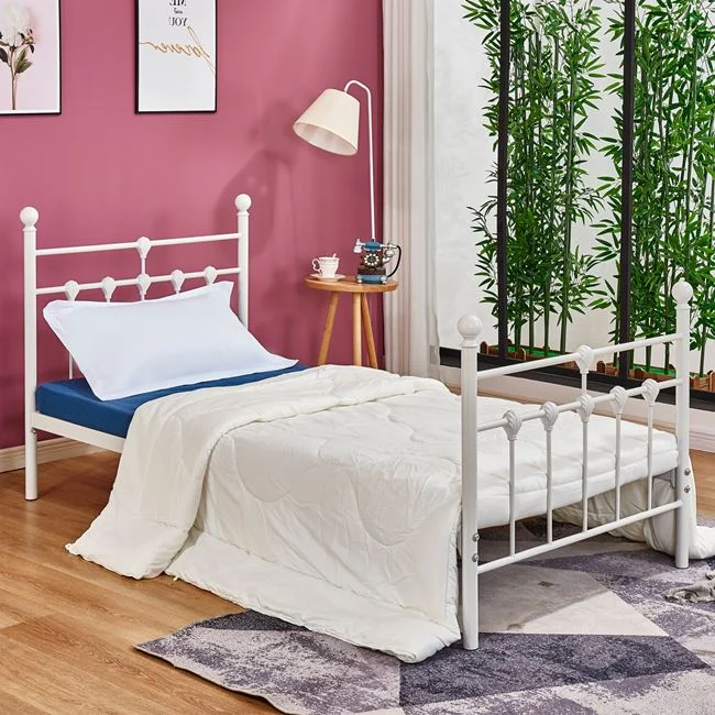 ΚΡΕΒΑΤΙ ΜΕΤΑΛΛΙΚΟ JACINDA 90x190 εκ. ΛΕΥΚΟ ΧΡΩΜΑ HM574.02 ΚΡΕΒΑΤΙ ΜΕΤΑΛΛΙΚΟ JACINDA 90x190 εκ. ΛΕΥΚΟ ΧΡΩΜΑ HM574.02 - Image 1