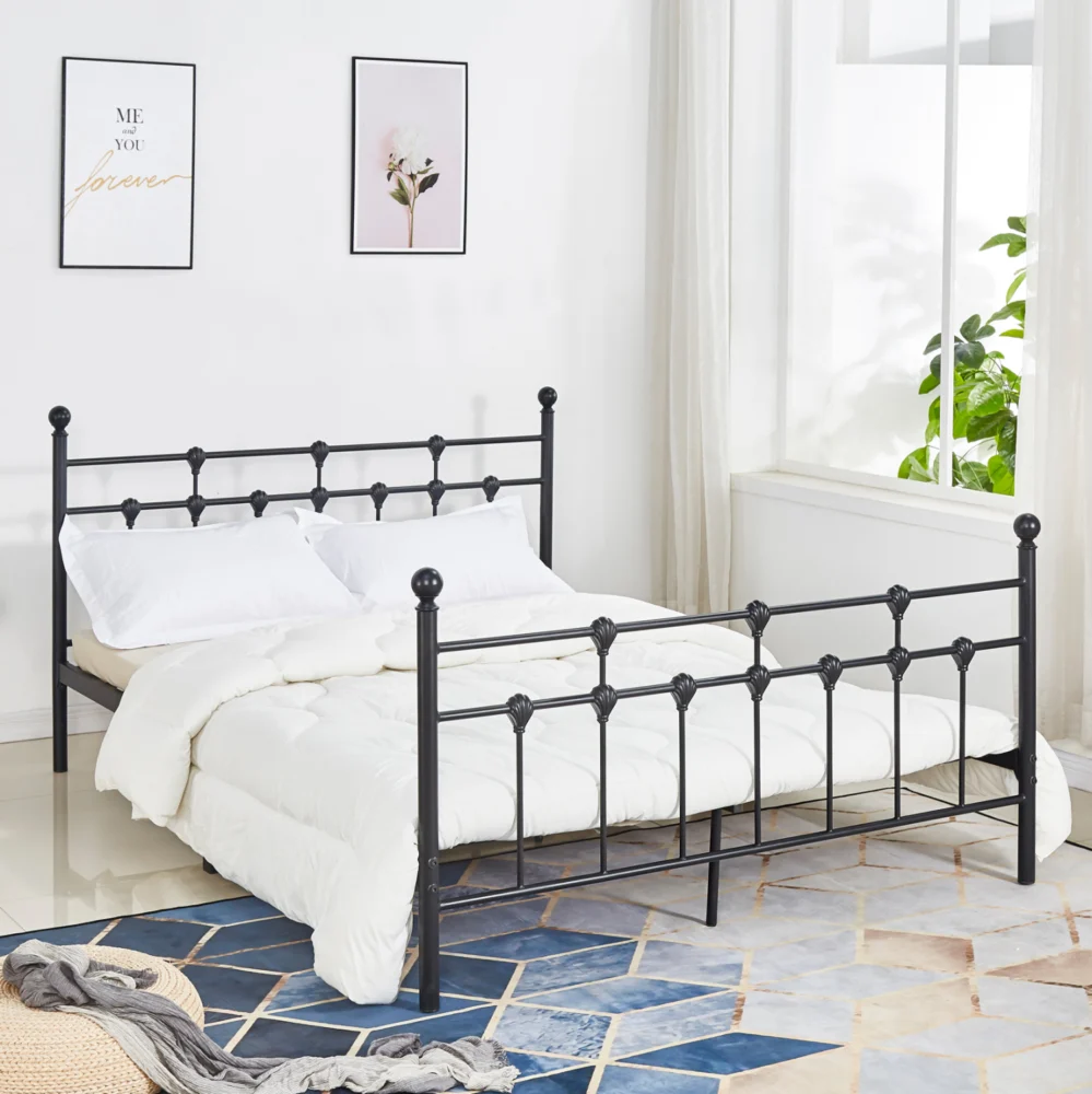 ΚΡΕΒΑΤΙ ΜΕΤΑΛΛΙΚΟ JACINDA 150x200 εκ. ΜΑΥΡΟ ΧΡΩΜΑ HM575.01 ΚΡΕΒΑΤΙ ΜΕΤΑΛΛΙΚΟ JACINDA 150x200 εκ. ΜΑΥΡΟ ΧΡΩΜΑ HM575.01 - Image 1