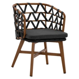 ΠΟΛΥΘΡΟΝΑ ΑΛΟΥΜΙΝΙΟΥ RICKO HM5782.11 ΚΑΦΕ ΣΚΕΛΕΤΟΣ-ΓΚΡΙ ΚΟΡΔΟΝΙ 58x59x78Υ εκ.