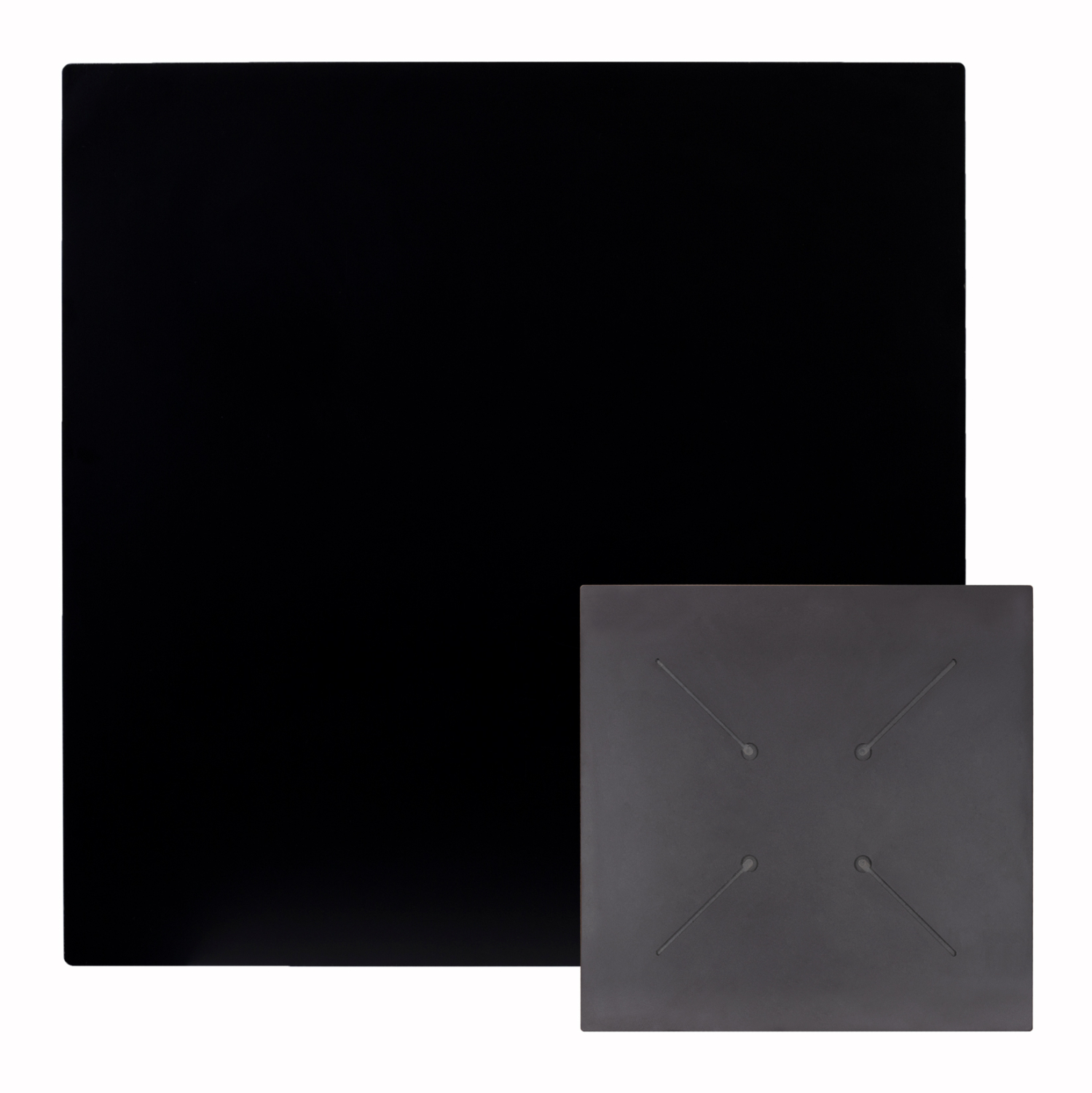 ΕΠΙΦΑΝΕΙΑ ΤΡΑΠΕΖΙΟΥ HPL ΤΕΤΡΑΓΩΝΗ HM5837.21 ΜΑΥΡΟ 60x60εκ. Σετ 2 τεμαχίων - ΕΠΙΦΑΝΕΙΑ ΤΡΑΠΕΖΙΟΥ HPL ΤΕΤΡΑΓΩΝΗ HM5837.21 ΜΑΥΡΟ 60x60εκ. - Image 1