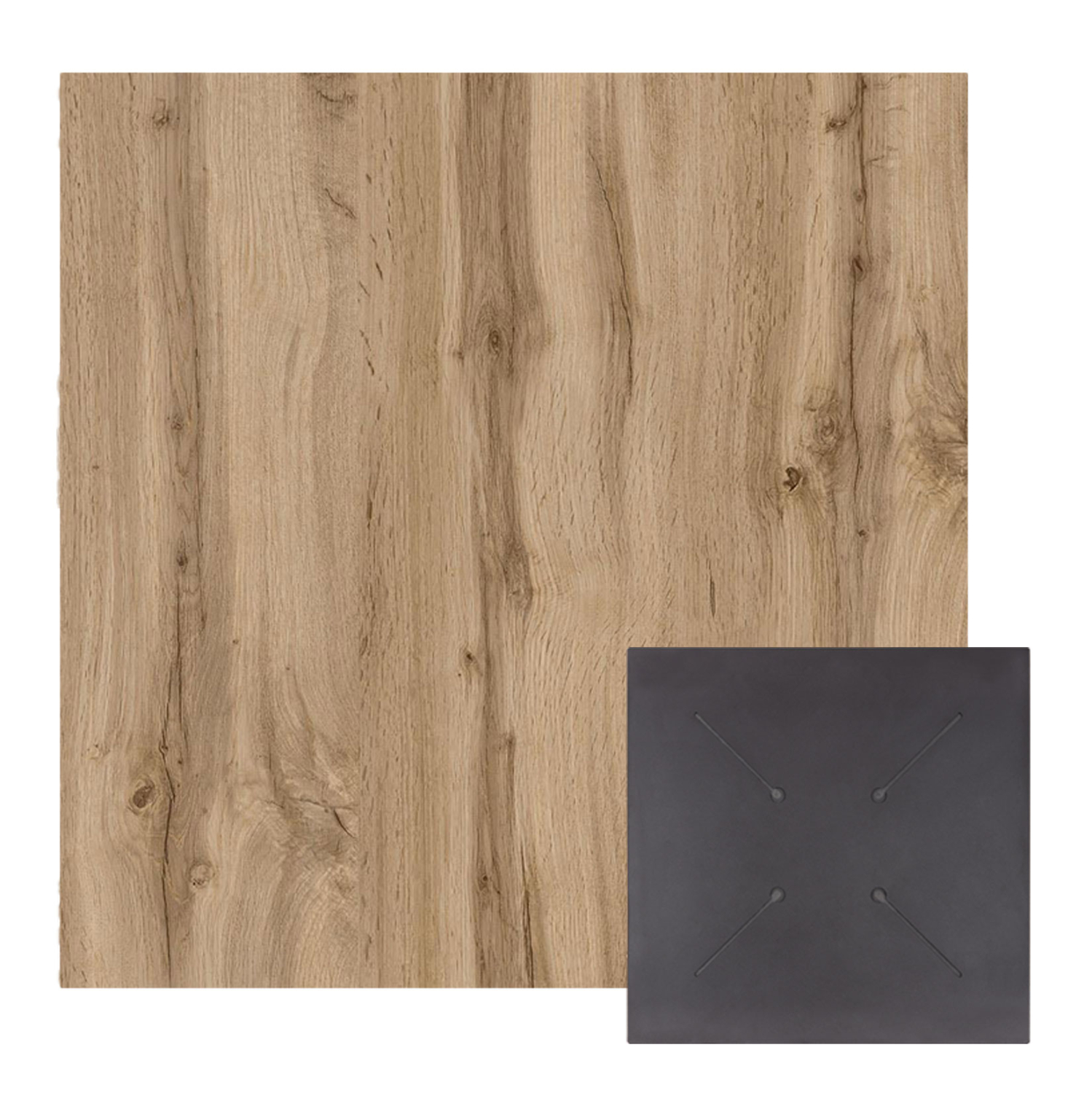ΕΠΙΦΑΝΕΙΑ ΤΡΑΠΕΖΙΟΥ HPL ΤΕΤΡΑΓΩΝΗ HM5838.36 SONAMA OAK 70x70εκ. Σετ 2 τεμαχίων - ΕΠΙΦΑΝΕΙΑ ΤΡΑΠΕΖΙΟΥ HPL ΤΕΤΡΑΓΩΝΗ HM5838.36 SONAMA OAK 70x70εκ. - Image 1