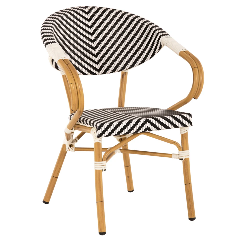 ΠΟΛΥΘΡΟΝΑ BAMBOO LOOK HM5861.01 ΜΑΥΡΟ-ΛΕΥΚΟ 57x55x82 εκ. ΠΟΛΥΘΡΟΝΑ BAMBOO LOOK HM5861.01 ΜΑΥΡΟ-ΛΕΥΚΟ 57x55x82 εκ. - Image 1