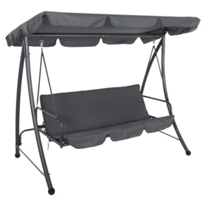 ΚΟΥΝΙΑ-ΚΡΕΒΑΤΙ 3ΘΕΣΙΑ ΜΕ ΣΚΙΑΣΤΡΟ LIKID HM5980.01 ΜΕΤΑΛΛΟ&ΥΦΑΣΜΑ ΓΚΡΙ 200x120x164Υεκ.