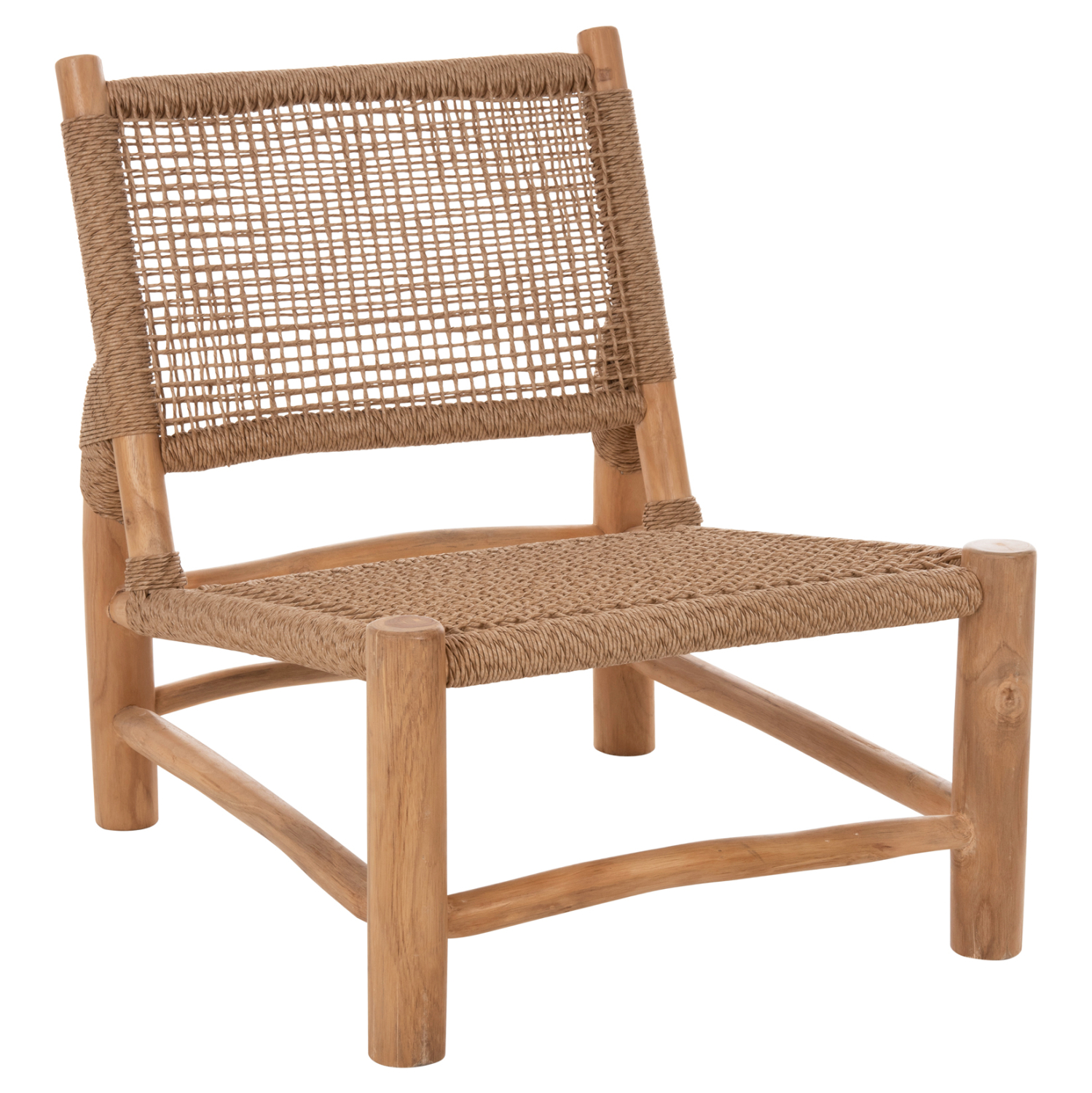 ΚΑΡΕΚΛΑ LONDER HM5986 ΞΥΛΟ TEAK ΣΕ ΦΥΣΙΚΟ ΚΑΙ ΣΥΝΘΕΤΙΚΟ RATTAN 63x77x77Υεκ. ΚΑΡΕΚΛΑ LONDER HM5986 ΞΥΛΟ TEAK ΣΕ ΦΥΣΙΚΟ ΚΑΙ ΣΥΝΘΕΤΙΚΟ RATTAN 63x77x77Υεκ. - Image 1