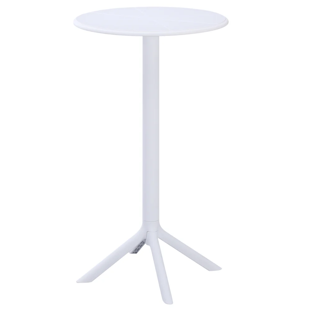 ΤΡΑΠΕΖΙ ΜΠΑΡ ΣΤΡΟΓΓΥΛΟ TERRIN HM6126.11 ΠΟΛΥΠΡΟΠΥΛΕΝΙΟ ΛΕΥΚΟ Φ61x107Υεκ. ΤΡΑΠΕΖΙ ΜΠΑΡ ΣΤΡΟΓΓΥΛΟ TERRIN HM6126.11 ΠΟΛΥΠΡΟΠΥΛΕΝΙΟ ΛΕΥΚΟ Φ60x106Υεκ. - Image 1