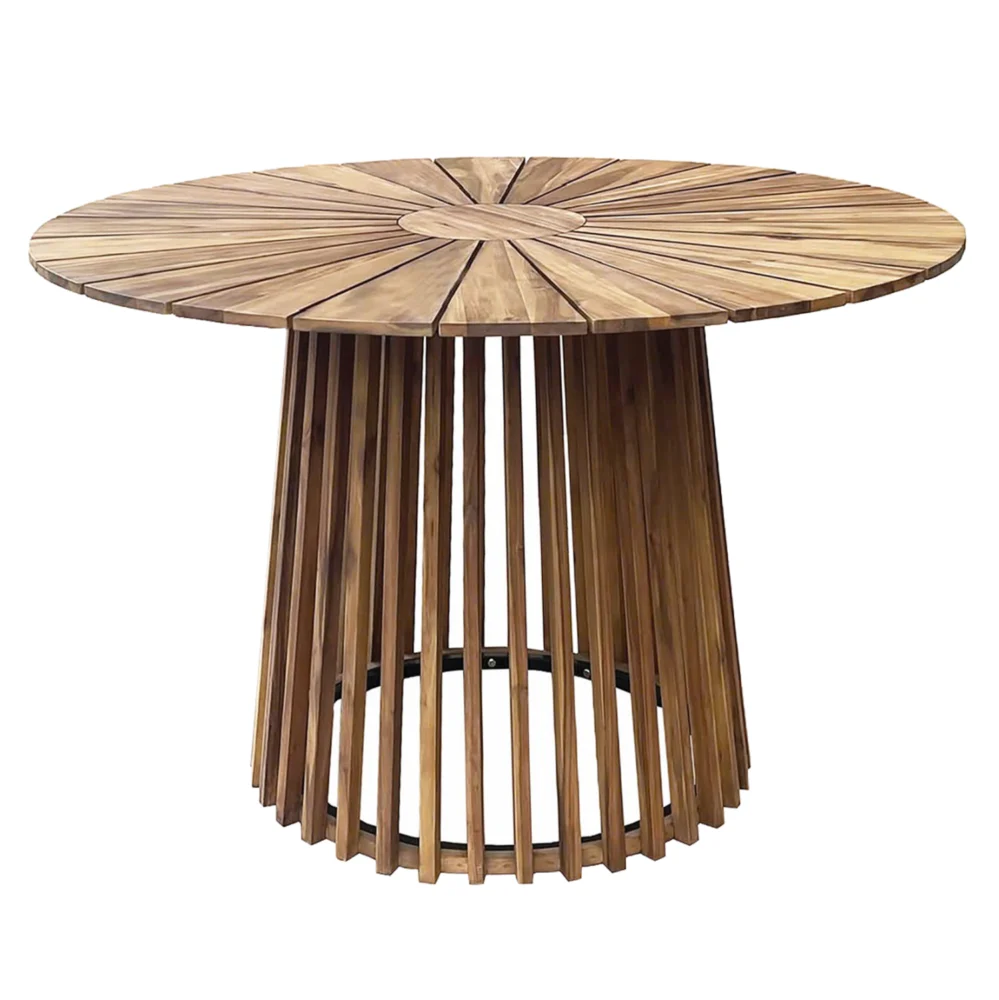 ΤΡΑΠΕΖΙ ΤΡΑΠΕΖΑΡΙΑΣ ΕΞ.ΧΩΡΟΥ CRISTOBAL HM6234 ΞΥΛΟ ΑΚΑΚΙΑΣ-ΜΕΤΑΛΛΟ Φ120x76Υεκ ΤΡΑΠΕΖΙ ΤΡΑΠΕΖΑΡΙΑΣ ΕΞ.ΧΩΡΟΥ CRISTOBAL HM6234 ΞΥΛΟ ΑΚΑΚΙΑΣ-ΜΕΤΑΛΛΟ Φ120x76Υεκ - Image 1