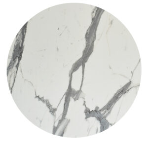 ΕΠΙΦΑΝΕΙΑ ΤΡΑΠΕΖΙΟΥ HPL ΣΤΡΟΓΓΥΛΗ HM6351.31 ΛΕΥΚΟ ΜΑΡΜΑΡΟ Φ120εκ.