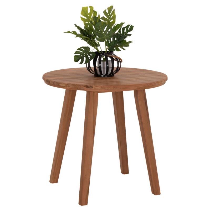 TΡΑΠΕΖΙ ΤΡΑΠΕΖΑΡΙΑΣ ΣΤΡΟΓΓΥΛΟ DANTE HM6379 ΞΥΛΟ TEAK Φ80x75Υεκ. TΡΑΠΕΖΙ ΤΡΑΠΕΖΑΡΙΑΣ ΣΤΡΟΓΓΥΛΟ DANTE HM6379 ΞΥΛΟ TEAK Φ80x75Υεκ. - Image 1