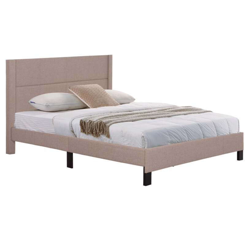 ΚΡΕΒΑΤΙ TRILLOP HM666.15 ΜΠΕΖ ΥΦΑΣΜΑ ΓΙΑ ΣΤΡΩΜΑ 160X200εκ. ΚΡΕΒΑΤΙ TRILLOP HM666.15 ΜΠΕΖ ΥΦΑΣΜΑ ΓΙΑ ΣΤΡΩΜΑ 160X200εκ. - Image 1