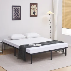 ΚΡΕΒΑΤΙ-ΥΠΟΣΤΡΩΜΑ ΔΙΠΛΟ MARKY HM694.01 ΜΕΤΑΛΛΙΚΟ ΜΑΥΡΟ ΓΙΑ ΣΤΡΩΜΑ 200x160εκ