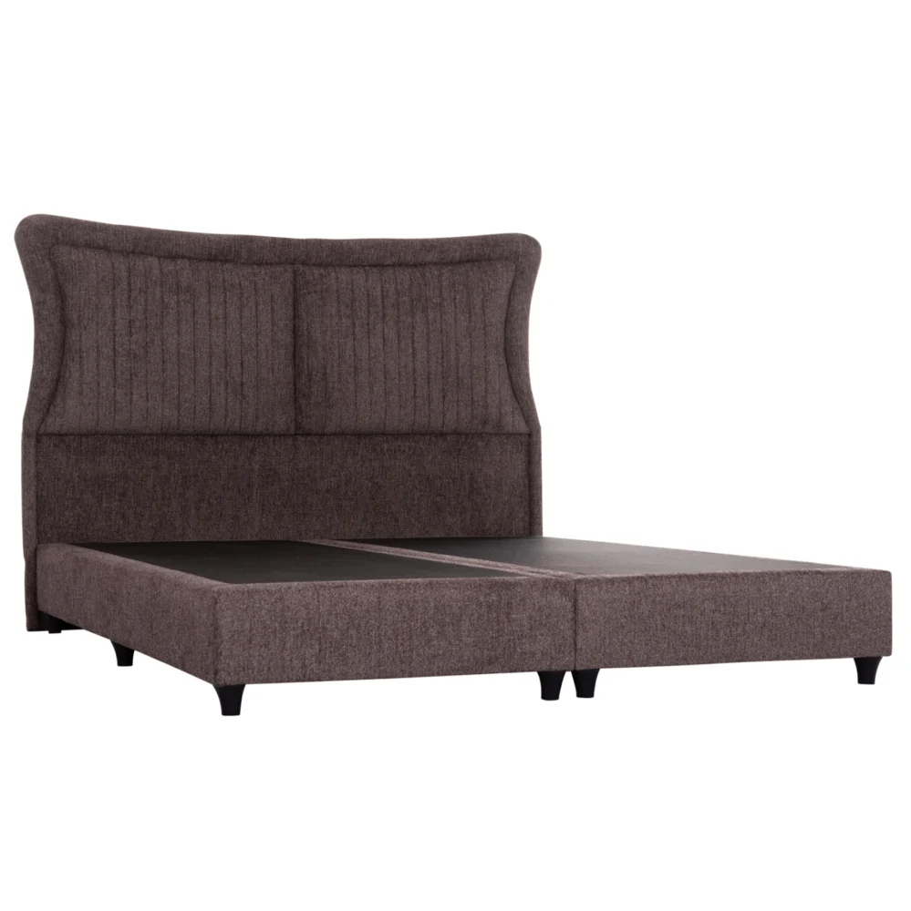 ΚΡEΒΑΤΙ ΔΙΠΛΟ NESTOR HM715.02 ΥΦΑΣΜΑ ΜΠΟΥΚΛΕ ΚΑΦΕ--ΓΙΑ ΣΤΡΩΜΑ 160x200εκ. ΚΡEΒΑΤΙ ΔΙΠΛΟ NESTOR HM715.02 ΥΦΑΣΜΑ TEDDY ΚΑΦΕ--ΓΙΑ ΣΤΡΩΜΑ 160x200εκ. - Image 1