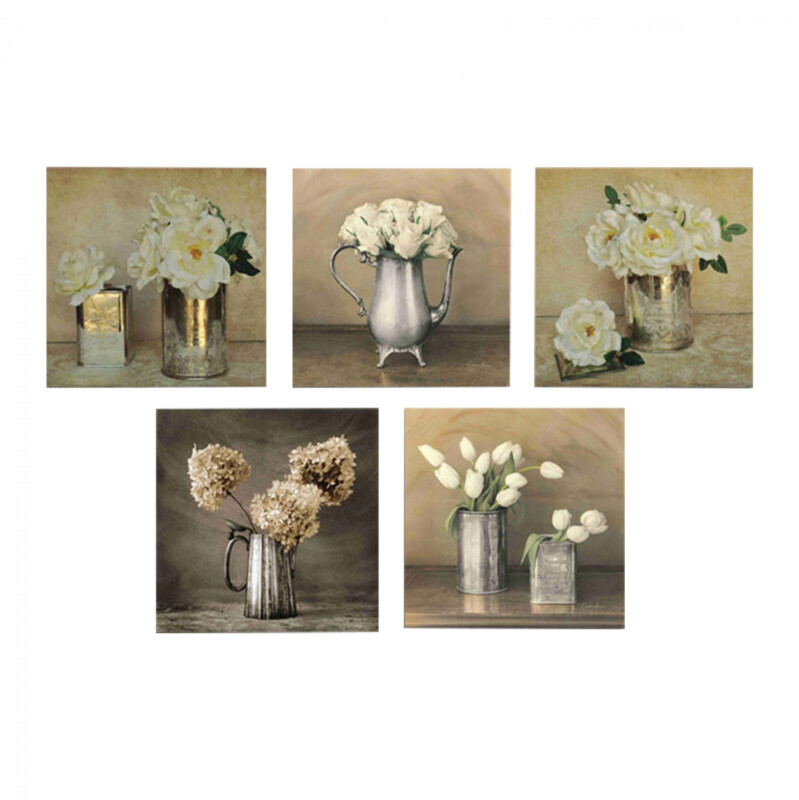 ΠΙΝΑΚΑΣ ΠΕΝΤΑΠΤΥΧΟ MDF ROMANTIC FLOWERS HM7205.02 75X0 ΠΙΝΑΚΑΣ ΠΕΝΤΑΠΤΥΧΟ MDF ROMANTIC FLOWERS HM7205.02 75X0,3X15 εκ. - Image 1
