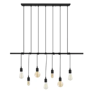 ΦΩΤΙΣΤΙΚΟ ΟΡΟΦΗΣ 7ΦΩΤΟ ΜΕΤΑΛΛΙΚΟ ΜΑΥΡΟ HM7266 120Χ10Χ180 εκ.