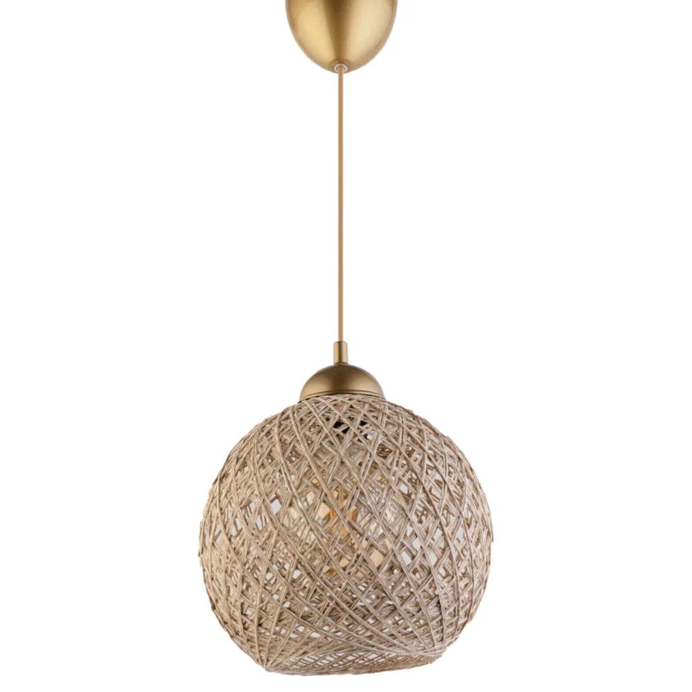 ΦΩΤΙΣΤΙΚΟ ΟΡΟΦΗΣ ΕΣΩΤΕΡΙΚΟΥ ΧΩΡΟΥ ΚΡΕΜΑΣΤΟ HM7352.04 ΑΠΟ ΣΧΟΙΝΙ ΜΠΕΖ Φ22x55Υ εκ. ΦΩΤΙΣΤΙΚΟ ΟΡΟΦΗΣ ΕΣΩΤΕΡΙΚΟΥ ΧΩΡΟΥ ΚΡΕΜΑΣΤΟ HM7352.04 ΑΠΟ ΣΧΟΙΝΙ ΜΠΕΖ Φ22x55Υ εκ. - Image 1