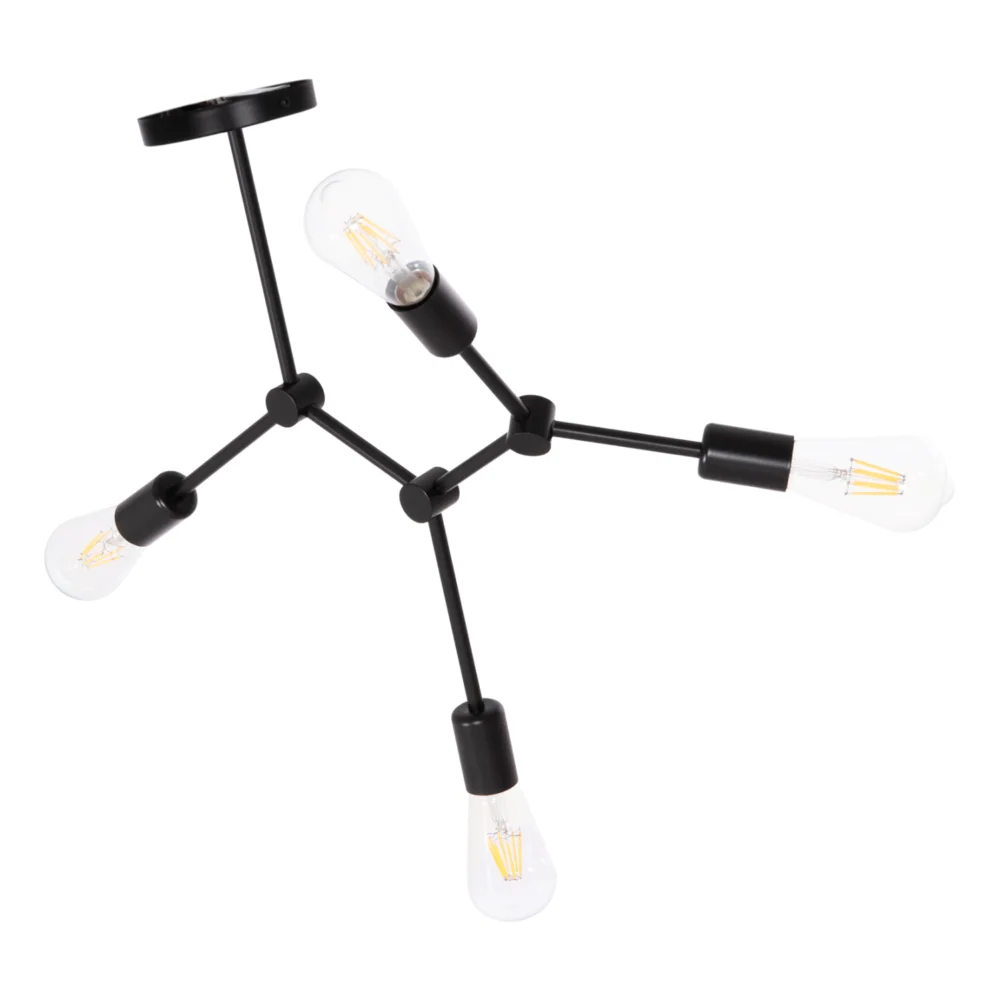 ΦΩΤΙΣΤΙΚΟ ΟΡΟΦΗΣ 4-ΦΩΤΟ LIGHTY HM7405.11 ΜΕΤΑΛΛΟ ΣΕ ΜΑΥΡΟ 57x5x52Υεκ. ΦΩΤΙΣΤΙΚΟ ΟΡΟΦΗΣ 4-ΦΩΤΟ LIGHTY HM7405.11 ΜΕΤΑΛΛΟ ΣΕ ΜΑΥΡΟ 57x5x52Υεκ. - Image 1