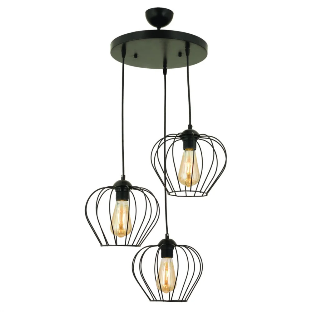 ΦΩΤΙΣΤΙΚΟ ΟΡΟΦΗΣ 3ΦΩΤΟ ΜΕΤΑΛΛΙΚΟ ΜΑΥΡΟ HM7564.01 40x80Υ εκ. ΦΩΤΙΣΤΙΚΟ ΟΡΟΦΗΣ 3ΦΩΤΟ ΜΕΤΑΛΛΙΚΟ ΜΑΥΡΟ HM7564.01 40x80Υ εκ. - Image 1