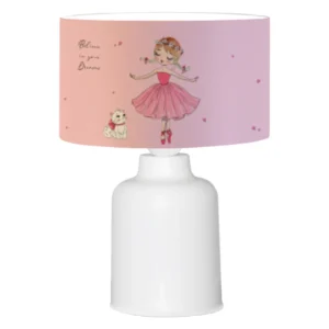 ΠΑΙΔΙΚΟ ΦΩΤΙΣΤΙΚΟ ΕΠΙΤΡΑΠΕΖΙΟ BALOO HM7577.03 ΡΟΖ ΣΧΕΔΙΟ BALLERINA Φ24x32Yεκ.