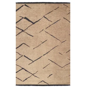 ΧΑΛΙ ΣΑΛΟΝΙΟΥ CALLISTO ΜΕ ΚΡΟΣΙΑ HM7674.01 ΑΝΟΙΧΤΟ ΚΑΦΕ ΜΑΥΡΟ 160Χ230 εκ.