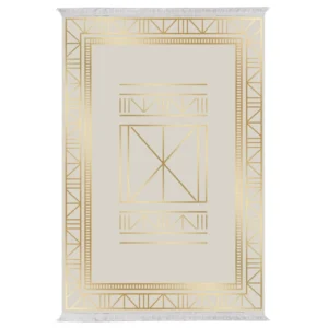 ΧΑΛΙ ΣΑΛΟΝΙΟΥ ΜΕ ΚΡΟΣΙΑ JOSIANE ΜΠΕΖ ΧΡΥΣΟ HM7675.34 160X230εκ.