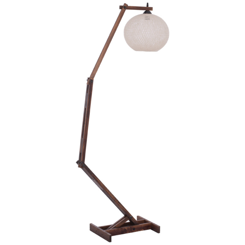 ΦΩΤΙΣΤΙΚΟ ΔΑΠΕΔΟΥ ΑΡΘΡΩΤΟ ΞΥΛΙΝΟ ΜΕ ΣΦΑΙΡΙΚΟ ΚΑΠΕΛΟ ΣΧΟΙΝΙ 40x30x160Yεκ.HM7701.01 ΦΩΤΙΣΤΙΚΟ ΔΑΠΕΔΟΥ ΑΡΘΡΩΤΟ ΞΥΛΙΝΟ ΜΕ ΣΦΑΙΡΙΚΟ ΚΑΠΕΛΟ ΣΧΟΙΝΙ 40x30x160Yεκ.HM7701.01 - Image 1