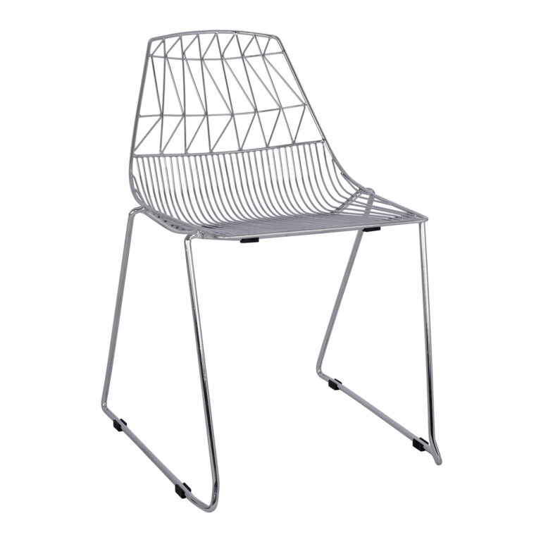 ΚΑΡΕΚΛΑ ΜΕΤΑΛΛΙΚΗ ΑΣΗΜΙ ICARUS HM8010.10 54x57x79cm