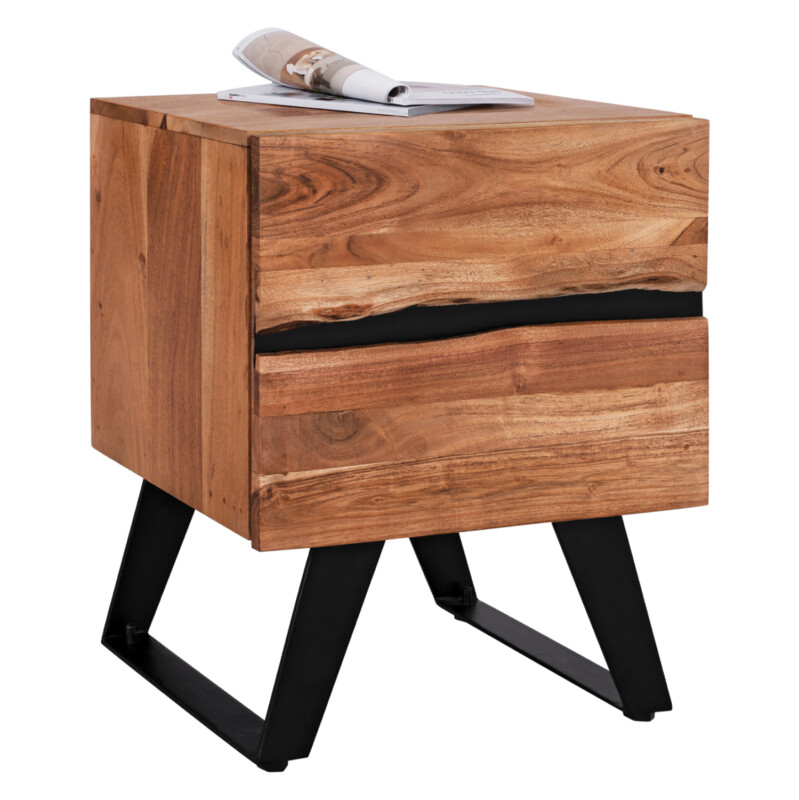 ΚΟΜΟΔΙΝΟ ALICIA HM8360.11 ΑΠΟ ΜΑΣΙΦ ΞΥΛΟ ΑΚΑΚΙΑΣ 45x35x56Yεκ. ΚΟΜΟΔΙΝΟ ALICIA HM8360.11 ΑΠΟ ΜΑΣΙΦ ΞΥΛΟ ΑΚΑΚΙΑΣ 45x35x56Yεκ. - Image 1