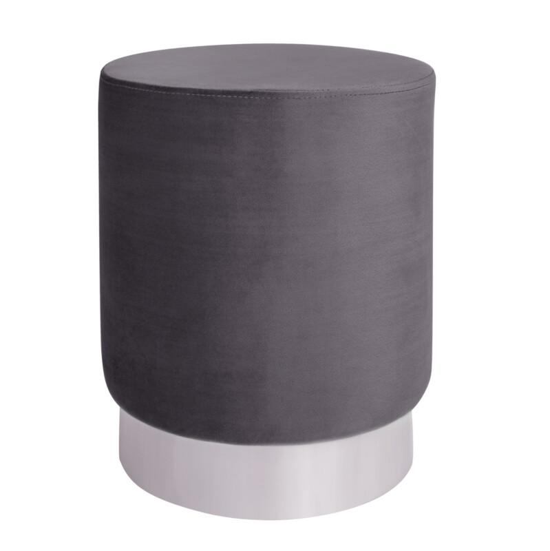 ΣΚΑΜΠΟ LEVY ΓΚΡΙ ΒΕΛΟΥΔΟ ΜΕ ΑΣΗΜΕΝΙΑ ΒΑΣΗ HM8408.01 Φ35x43Υ εκ. ΣΚΑΜΠΟ LEVY ΓΚΡΙ ΒΕΛΟΥΔΟ ΜΕ ΑΣΗΜΕΝΙΑ ΒΑΣΗ HM8408.01 Φ35x43Υ εκ. - Image 1