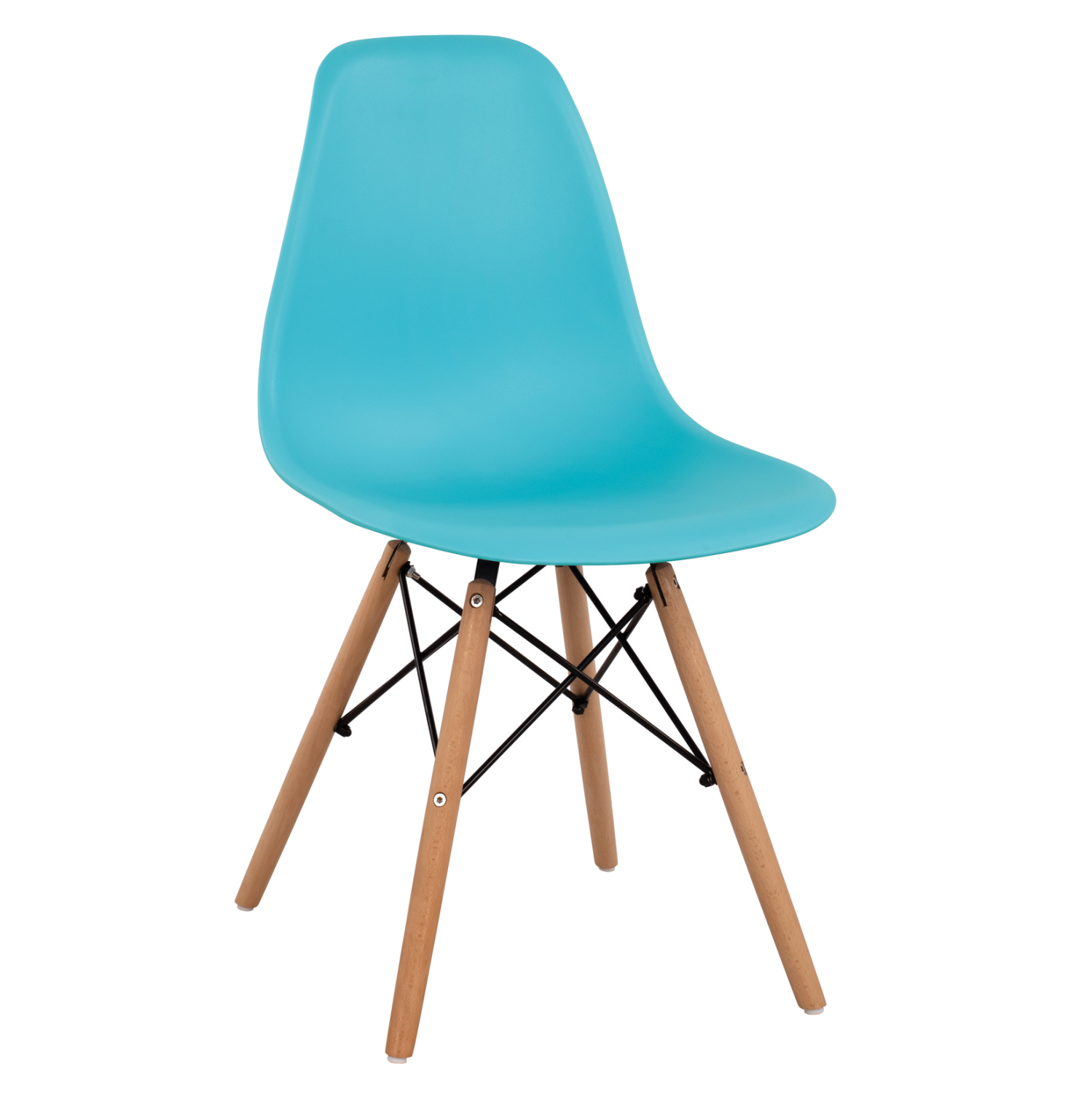 ΚΑΡΕΚΛΑ ΜΕ ΞΥΛΙΝΑ ΠΟΔΙΑ TWIST HM8460.08 PP ΤΙΡΚΟΥΑΖ ΚΑΘΙΣΜΑ 46x54x80Υεκ. Σετ 4 τεμαχίων - ΚΑΡΕΚΛΑ ΜΕ ΞΥΛΙΝΑ ΠΟΔΙΑ TWIST HM8460.08 PP ΤΙΡΚΟΥΑΖ ΚΑΘΙΣΜΑ 46x54x80Υεκ. - Image 1