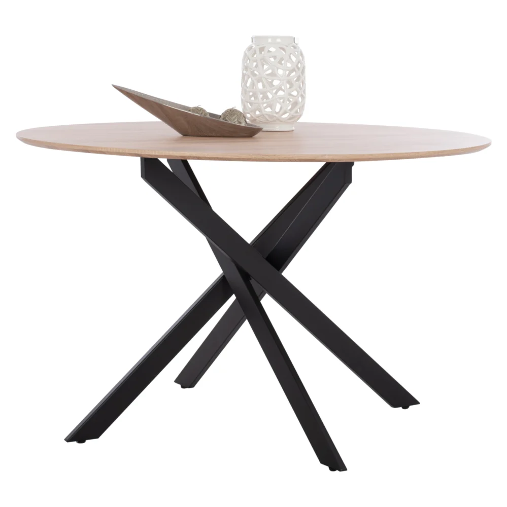 ΤΡΑΠΕΖΙ ROSARIO ΜΕ ΜDF ΕΠΙΦΑΝΕΙΑ SONAMA & ΜΕΤΑΛΛΙΚΑ ΠΟΔΙΑ HM8742.01 Φ120Χ75 εκ. ΤΡΑΠΕΖΙ ROSARIO ΜΕ ΜDF ΕΠΙΦΑΝΕΙΑ SONAMA & ΜΕΤΑΛΛΙΚΑ ΠΟΔΙΑ HM8742.01 Φ120Χ75 εκ. - Image 1