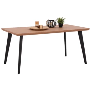 ΤΡΑΠΕΖΙ ΤΡΑΠΕΖΑΡΙΑΣ VALEN HM9301.01 ME ΚΑΠΛΑΜΑ ΑΠΟ ΞΥΛΟ ΔΡΥΟΣ ΣΤΥΛ ΡΟΥΣΤΙΚ 40mm ΠΑΧΟΣ 160x90x75Yεκ.