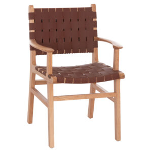 ΠΟΛΥΘΡΟΝΑ FELIPE HM9328.11 ΤΟΟΝ ΞΥΛΟ ΜΕ PU ΚΑΦΕ 61x59x86Y εκ.