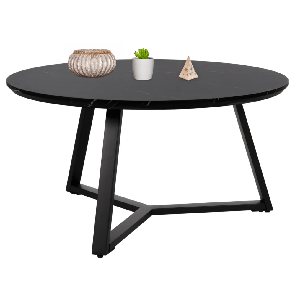 ΤΡΑΠΕΖΙ ΣΑΛΟΝΙΟΥ ΣΤΡΟΓΓΥΛΟ ROCKET HM9586.01 MDF ΜΑΥΡΟ ΜΑΡΜΑΡΟ-ΜΑΥΡΗ ΣΑΓΡΕ ΒΑΣΗ Φ80x42Υεκ. ΤΡΑΠΕΖΙ ΣΑΛΟΝΙΟΥ ΣΤΡΟΓΓΥΛΟ ROCKET HM9586.01 MDF ΜΑΥΡΟ ΜΑΡΜΑΡΟ-ΜΑΥΡΗ ΣΑΓΡΕ ΒΑΣΗ Φ80x42Υεκ. - Image 1